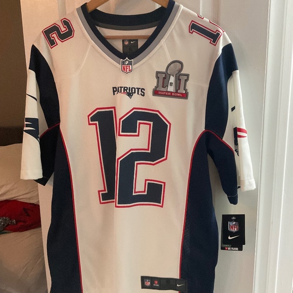 Tom Brad Nike White On Field Patriots Jersey Super Bowl 51 S Small BNWT - Picture 1 of 4